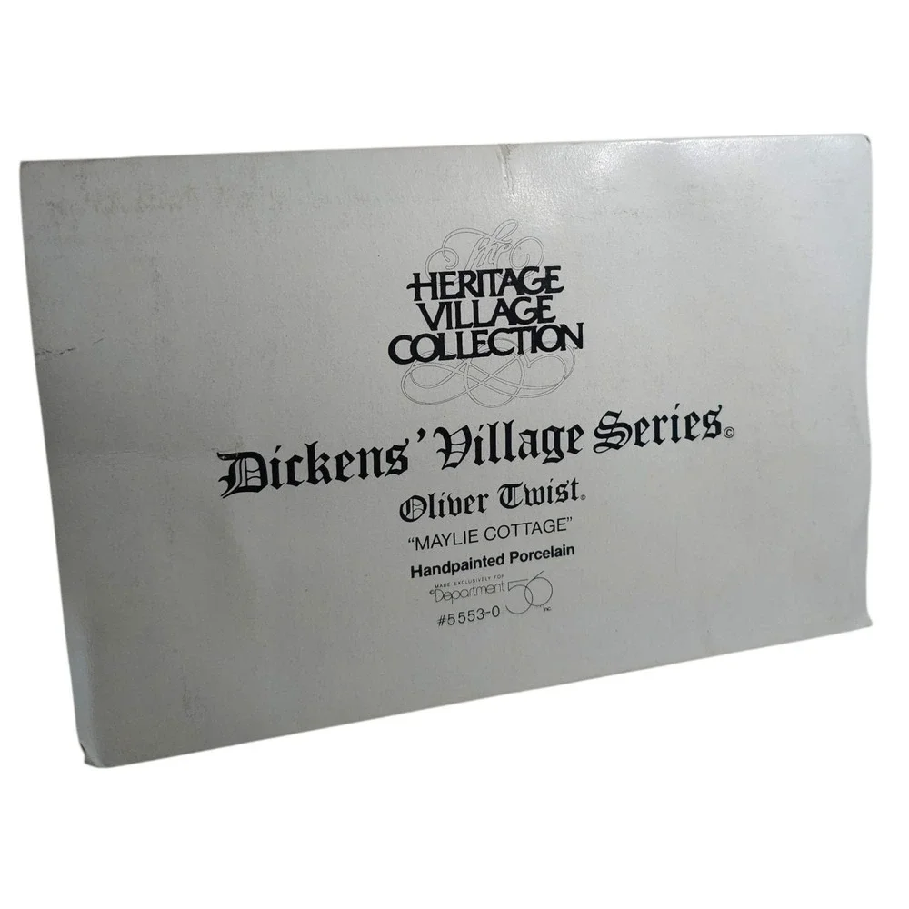 Dept 56 Dickens Village MAYLIE COTTAGE Oliver Twist 5553-0 Lighted Boxed Vintage